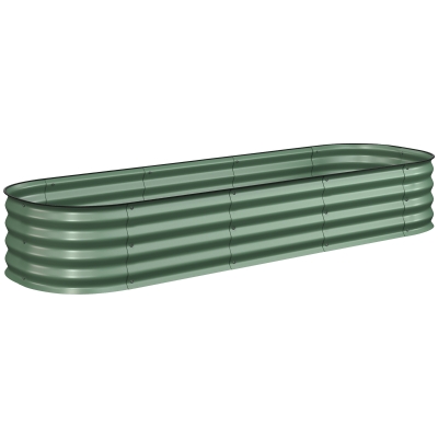 Outsunny Fioriera 195x62x30cm Verde