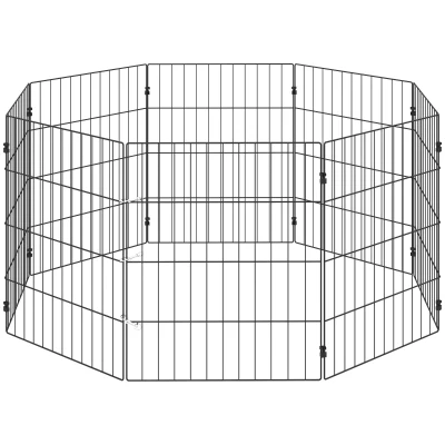 PawHut Faltbarer erweiterbarer Hundezwinger, 50×60 cm, Schwarz