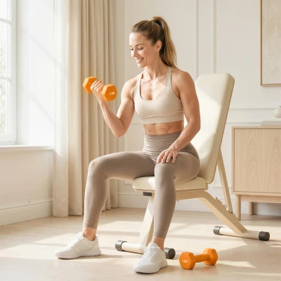 Dumbbells 14.5L x 6W x 6Hcm Orange