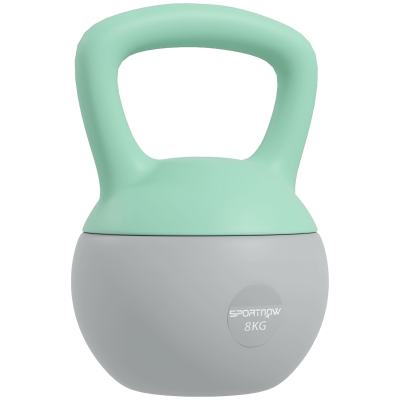SPORTNOW Kettlebell 19x19x28 cm Verde e grigio