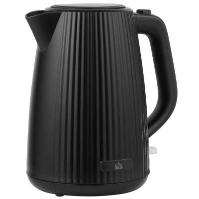 HOMCOM Bouilloire Électrique 1,7L 2200W Noir avec Filtre Amovible