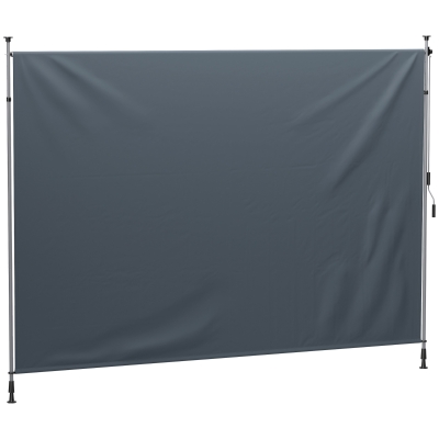 Outsunny Tenda da sole 350cm x 311cm Grigio Scuro