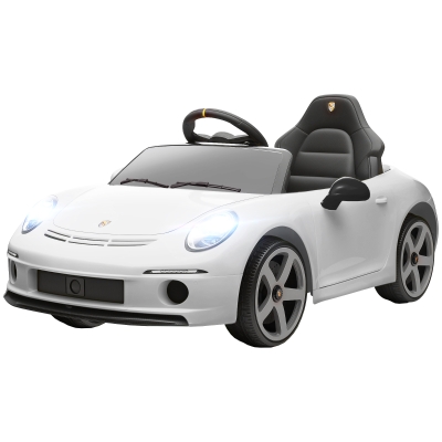 AIYAPLAY Voiture Enfant RUF GT Télécommande Sécurité Blanc