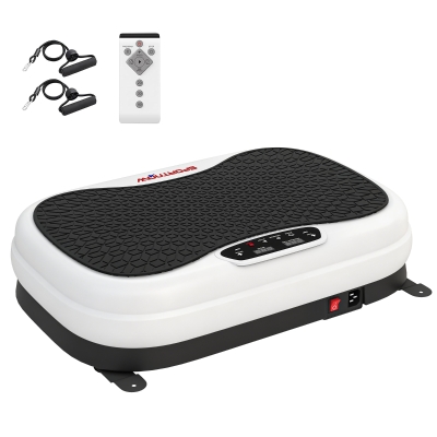 SPORTNOW Plateforme Vibrante 50 Vitesses LED Télécommande Exercice