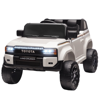 AIYAPLAY Voiture Électrique Enfant TOYOTA 12V Télécommande Blanc