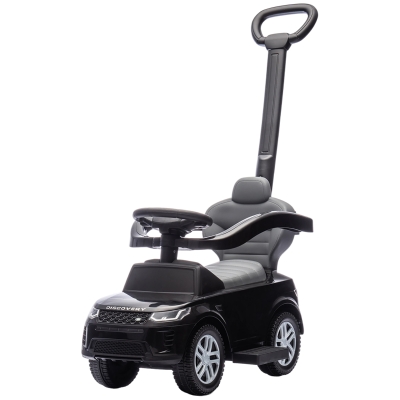 AIYAPLAY Porteur 2 en 1 LAND ROVER avec Rangement Noir