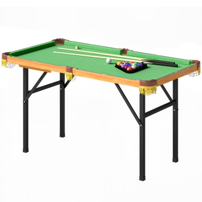 SPORTNOW Table de Billard Pliable Mini avec Accessoires, Vert
