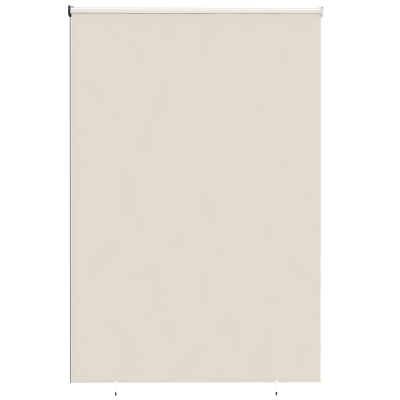 Outsunny Außenrollo 2,4 x 1,6 m Verdunkelungsrollo vertikal Sichtschutz, aufrollbar, wasserdicht, UPF30+, Creme