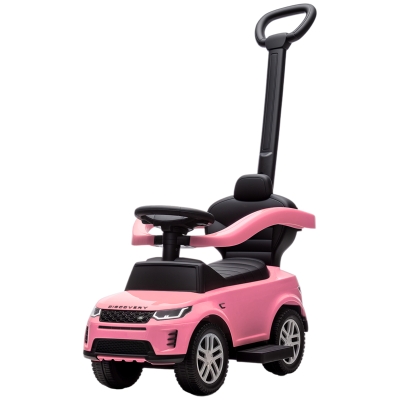 AIYAPLAY Trotteur Enfants LAND ROVER avec Rangement Rose