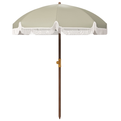 Umbrelă de Plajă Portabilă cu Volane în Aer Liber