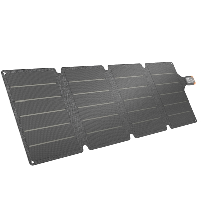 HOMCOM Painel Solar Dobrável 36W com Entradas USB-A e Tipo C IP67 Impermeável Superfície de ETFE para Carregar Telemóveis Tablets 89,8x27,9x1 cm Cinzento