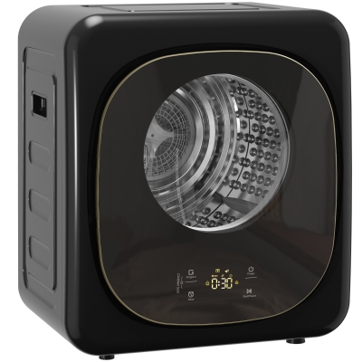 HOMCOM 4kg Vented Tumble Dryer 800W Compact Black