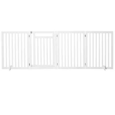 PawHut Grilaj pentru animale de companie, grilaj protecție scări, grilaj de protecție, 4 piese, pliabil, Alb