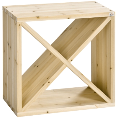 HOMCOM Wooden Wine Rack for 24 Bottles Tabletop Stand