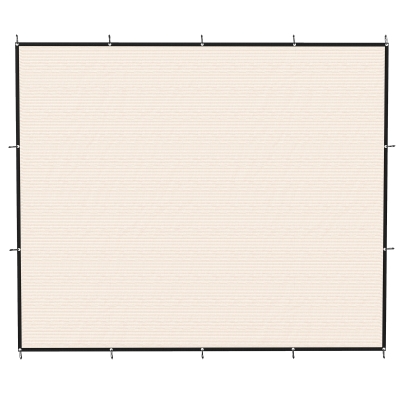 Outsunny Sun Shade Sail UV Protection Canopy with Stainless Steel Eyelets for Patio Garden 3 x 3.6 m Beige