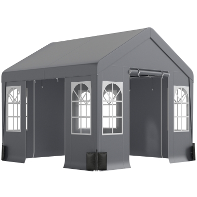 Outsunny 3x3m Party Tent with Sidewalls Grey