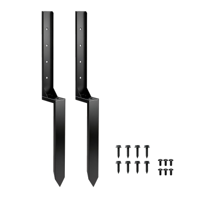 Outsunny Metal Fence Post Repair Kit 81cm 2 Pack