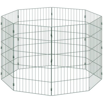 PawHut 8-Panel Pet Playpen Medium Dogs Indoor Outdoor 80cm
