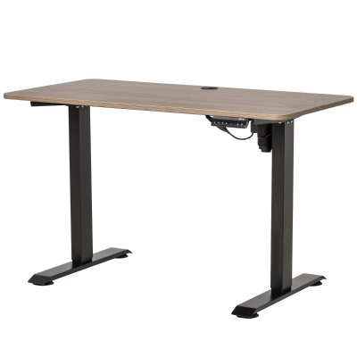 Vinsetto Escritorio de Pie 120x60x72-116 cm Macro de Escritorio de Altura Ajustable con 4 Teclas de Memoria Automática Inteligente para Oficina Casa Negro