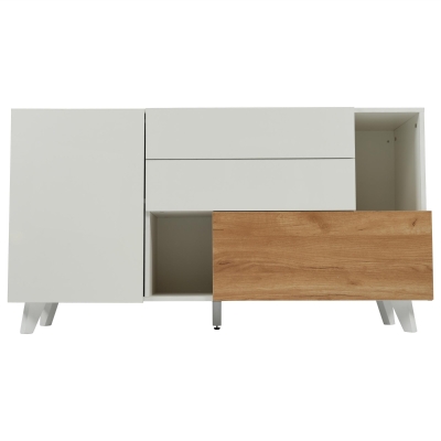 Buffet moderne avec rangement, Blanc