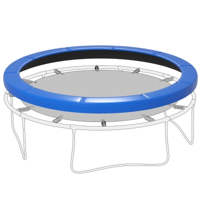 SPORTNOW Housse Trampoline Ø366cm Imperméable Résistante Bleu