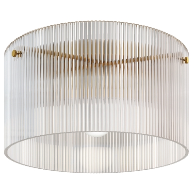 HOMCOM Plafonnier LED 40W Moderne Transparent E27