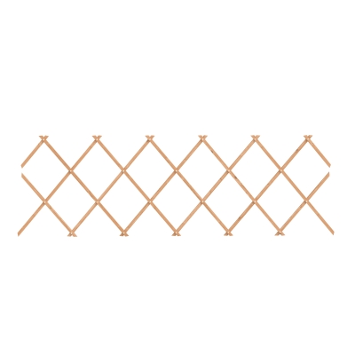 Outsunny Treillis Bois 180x60cm Support Plantes Grimpantes Brun