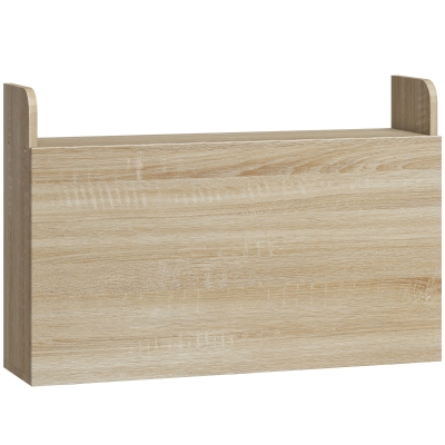 HOMCOM Wall-Mounted Drop Leaf Desk with Storage Oak