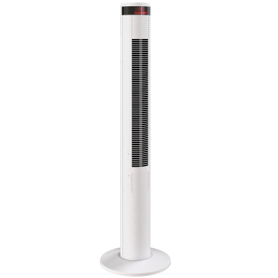 HOMCOM Oscillating Tower Fan 3 Speeds with Remote White
