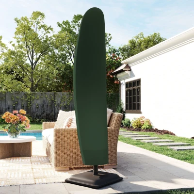 Outsunny Parasol Cover 600D Oxford Fits 2-4m Green