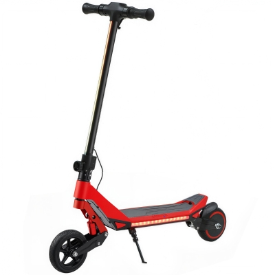 SPORTNOW Kids Electric Scooter Foldable LED RGB Red