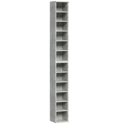 CD Shelf 21cm x 22.5cm x 88.5cm Cement Grey