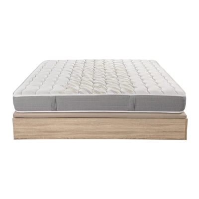 Pack colchón HR viscoelástico de 24 cm + canapé abatible natural con gran capacidad – 90x190cm