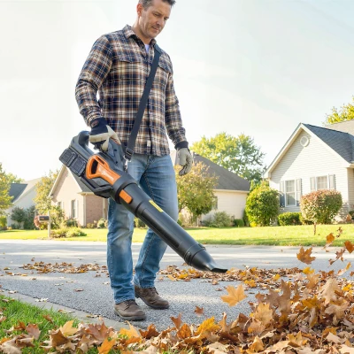 Outsunny laubgebläse kleiner outdoor sauger klein garten staubsauger akku-laubsauger elektrisch bläser akkulaubbläser laubpüster gartenföhn laubföhn akkubläser püsterich