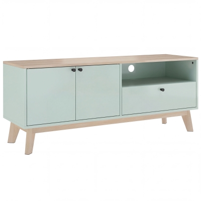 HOMCOM Mobile TV 120 x 35 x 50 cm Verde chiaro