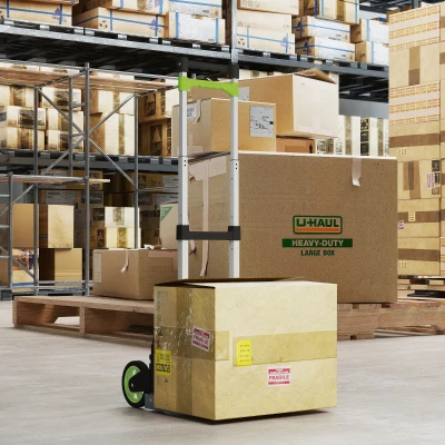 HOMCOM Sackkarre klappbar Aluminium Transportkarre mit Teleskopgriff Höhenverstellbar 100 cm