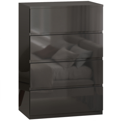 HOMCOM 4-Drawer Chest Modern Bedroom Storage Cabinet