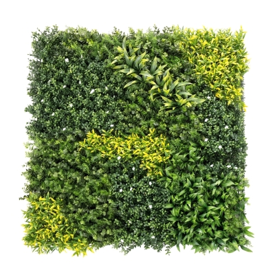 Outsunny Artificial Plant Wall Panel 100x100cm Green
