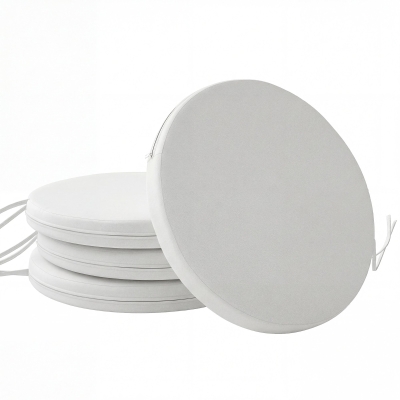 Outsunny Bistro Chair Cushions Set of 4 Round White