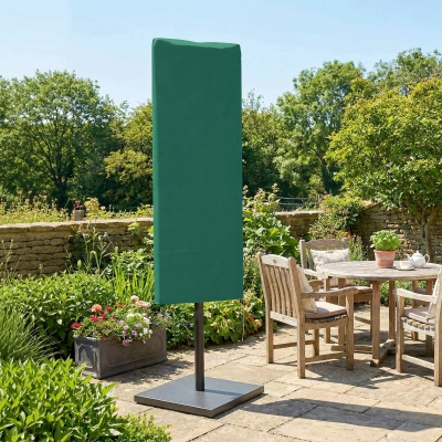 Outsunny Parasol Cover Weatherproof Dark Green 2-4m