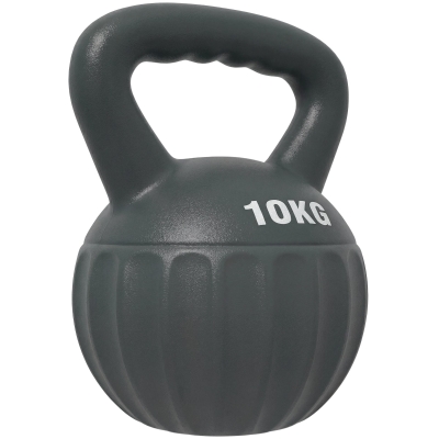 SPORTNOW Kettlebell 10kg Strength Training Non-Slip Grey