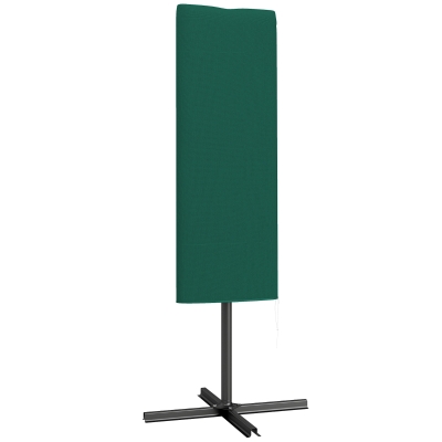 Outsunny Parasol Cover Weatherproof Dark Green 2-4m