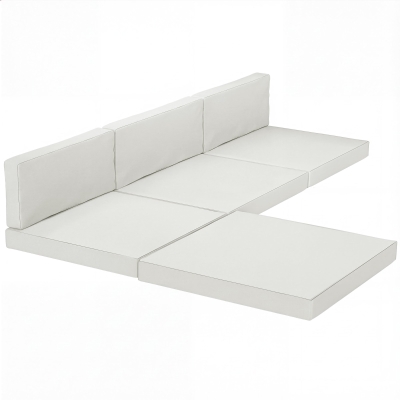 Outsunny 7-Piece Patio Rattan Furniture Cushions Cream