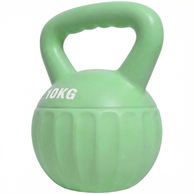 SPORTNOW Kettlebell 6kg Sable Entraînement Maison Vert 21x21x27cm