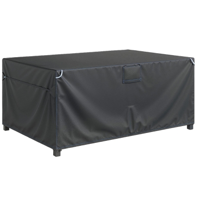 Outsunny Schutzhülle für Gartenmöbel Winterfest Wasserdicht Winddicht Anti-UV Abdeckplane 420D Oxford Gewebe 180x120x74cm Schwarz