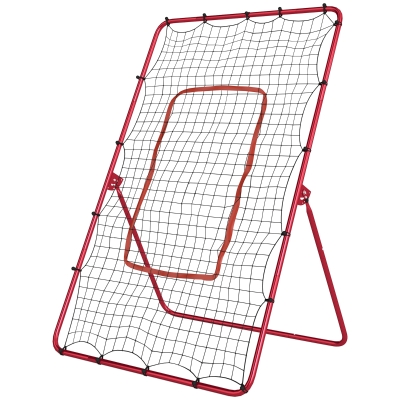 SPORTNOW Filet Rebond Baseball Portable 4 Angles Réglables