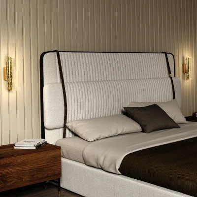 HOMCOM LED Wall Lamps 2-Pack Gold Tone Adjustable Temperature