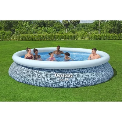 Kit piscine gonflable BESTWAY - Fast Set - 396 x 84 cm - Ronde (Filtre a cartouche, 1 cartouche)