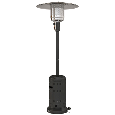 Outsunny Chauffage Extérieur Gaz 11KW Portable Noir Réglable