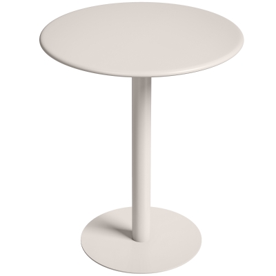 HOMCOM Mesa de Cozinha Redonda para 2 Pessoas com Estrutura em Aço, Compacta, 60 x 60 x 72 cm, Bege